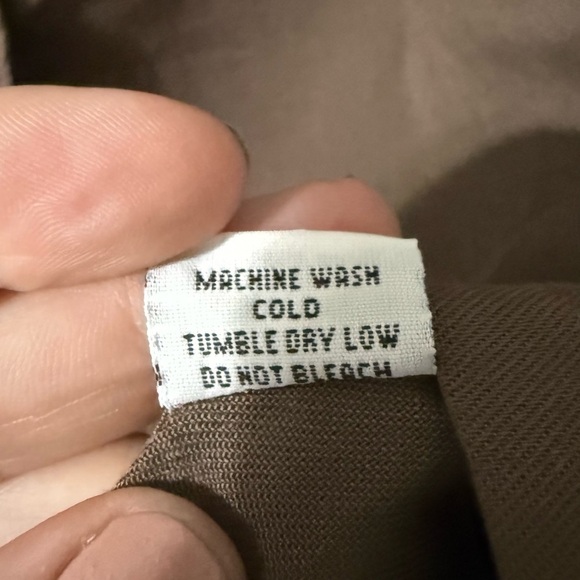 Bryn Walker 100% Tencel Button Up Long Sleeve Shirt Women Medium Brown - Picture 6 of 7